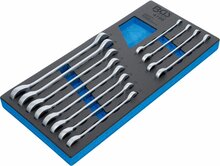 Tööriistakohver Bgs Technic 4196, padrunvõtmete komplekt 8-19 mm, 12 tk