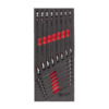 Lehtsilmusvõtmete komplekt Milwaukee 4932479827, 15 tk