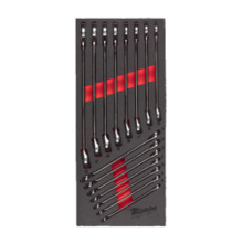 Lehtsilmusvõtmete komplekt Milwaukee 4932479827, 15 tk
