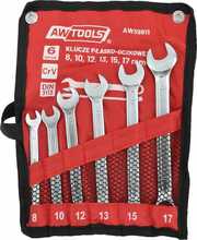 Kombineeritud võtmete komplekt AWTOOLS AW39811, 8-17 mm, 6 tk
