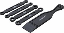 Plastikust kahepoolsete silmusvõtmete ja spaatli komplekt Bgs Technic 6663, 5 tk