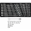 Kombineeritud mutrivõtmete komplekt Yato YT-5531, 6-21 mm, 16 tk