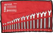 Kombineeritud mutrivõtmete komplekt AWTOOLS AW39816, 6-22 mm, 17 tk