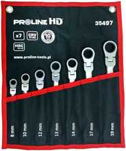 Kombineeritud mutrivõtmete komplekt Proline 35497, 8-19 mm, 7 tk