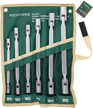 Liigendiga padrunvõtmete komplekt Rockforce RF-5074, 6 tk, 8-22 mm