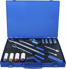 Pöördemomendi mutrivõtmete komplekt BGS TECHNIC 74305, 6,3 mm (1/4), 10 mm (3/8), 12,5 mm (1/2), 31 tk