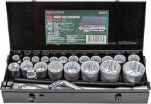 Padrunvõtmete komplekt Rockforce RF-68263-9, 26 tk, 3/4, 12-kant