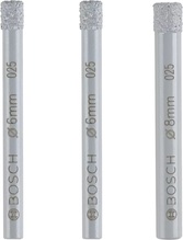 Teemantpuuride komplekt Bosch 2607011626, 3 tk, 6-8 mm
