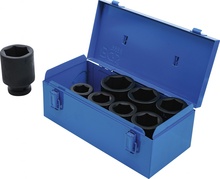 Löökpadrunite komplekt pikad kuuskant BGS 5500, 8 tk, 27-50 mm