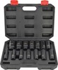 Löökpadrunite komplekt AW-Tools AW38691BL 1/2, 14 tk, must