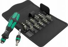 Tööriistakomplekt Wera Kraftform Kompakt 71 Security, 32 tk, must/roheline