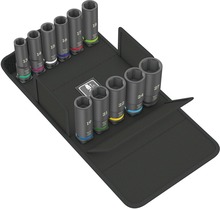 Löökpadrunvõtmete komplekt Wera 05004841001 Impaktor Deep Set 1, 11 tk, must