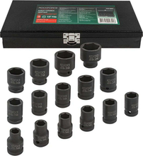 Jõupadrunite komplekt Rockforce RF-4159-5MPB, 15 tk, 1/2, 10-32 mm