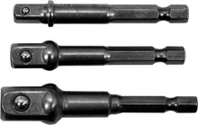 Adapterite komplekt Yato YT-04685 HEX 1/4, 3/8, 1/2, 3 tk