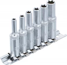 Padrunite komplekt BGS Technic E-Tüüp, 6.3 mm (1/4), E4 - E10, 6 tk (6403)