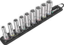 Padrunvõtmete komplekt Wera Belt B Deep 1 05004545001, 3/8, 9 tk