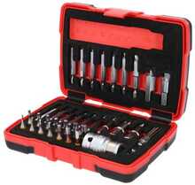 Rikutud kruvide eemaldamise otsikute komplekt KS Tools 150.7060, 34 tk, 1/4, 10 mm
