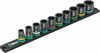 Padrunvõtmete komplekt Wera 9607 B Impaktor 1, 3/8, 10 tk, must/roheline