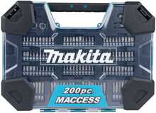 Puuride ja otsikute komplekt Makita E-22610, 200 tk