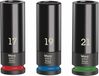 Löökpadrunite komplekt Wera Wheel Impaktor C Set 1, 1/2”, 3 tk