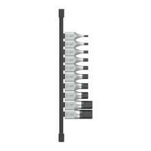 Padrunvõtmete komplekt Milwaukee 4932480853, 10 tk, 1/2 HEX