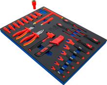 Tööriistakohver BGS Technic 70218, VDE padrunite ja tööriistade komplekt 10 mm (3/8), 26 tk