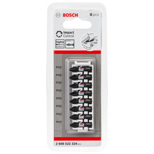 Kruvikeeraja otsikute komplekt Bosch Impact Control, 8 tk, PH2, 25 mm