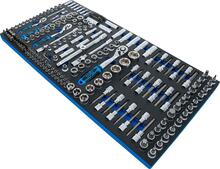 Tööriistakohver XL BGS Technic 74434, padrunvõtmete komplekt 216 tk