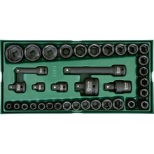 Löökpadrunvõtmete komplekt SATA S09914, 36 tk