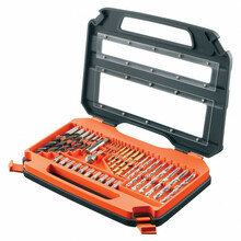 Puuride ja otsikute komplekt Black & Decker A7231-XJ, 76 tk