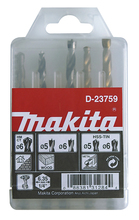 Puuride komplekt Makita D-23759, 5 tk