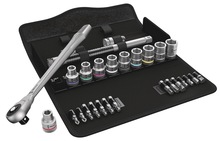 Tööriistakomplekt Wera 8100 SC 10 Zyklop Speed, 28 tk, must/roheline