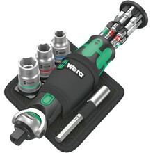 Tööriistakomplekt Wera 8009 Zyklop Pocket Imperial Set 2, 18 tk, must/roheline