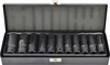 Löökpadrunite komplekt AW-Tools AW38645BL, 1/2, 11 tk, 10-24 mm, must