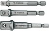 Adapterite komplekt Topex 38D151, 3 tk, 1/4, 3/8, 1/2