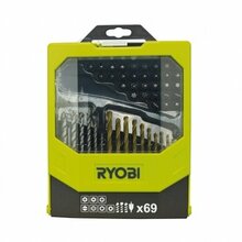 Puuride ja otsikute komplekt Ryobi RAK69MIX, 69 tk