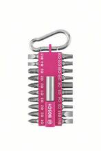 Kruvikeeraja otsakute komplekt Bosch 2607002821, 21 tk, roosa