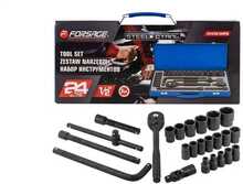Padrunvõtmete ja adapterite komplekt Rockforce 4245B-5MPB, 24 tk, 1/2