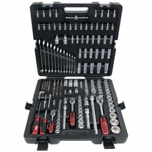 Padrunvõtmete ja tööriistade komplekt KS TOOLS 1/4+3/8+1/2, 216-osaline