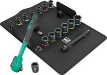Tööriistakomplekt Wera 8100 SB 12 Zyklop Comfort, 3/8, 16 tk, must/roheline
