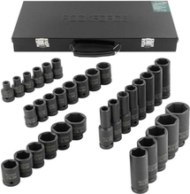 Löökpadrunite komplekt Rockforce, 33 tk, 1/2 tolli, 6-kant, 8-32 mm