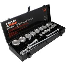 Padrunvõtmete komplekt Faster Tools 0253, 3/4, 19-50 mm, 21 tk