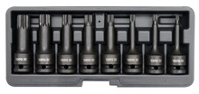 Löökpadrunite komplekt Yato YT-1069 Spline 1/2, 8 tk