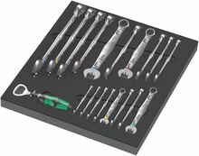 Kombineeritud mutrivõtmete komplekt Wera 9731 foam insert 6003 Joker Set 1, 19 tk, must/hall