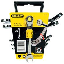 Liigendiga narre-lehtsilmusvõtmete komplekt Stanley 4-91-444, 6 tk