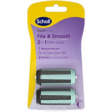 Vahetusrullikud Scholl File & Smooth, eriti karedad, 2 tk