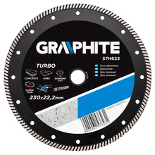 Teemantketas turbo Graphite 57H623, 230 x 22,2 mm