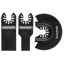 Multitööriista terad Graphite 56H070, puidule, 3 tk