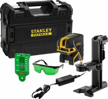 Ristjoonlaser ST.FATMAX CROSS LASER +5 POINT GREEN Li-ION 30m