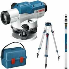 Optiline nivelliir Bosch GOL 26D + statiiv BT 160 + mõõtelatt GR 500